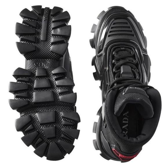 PRADA : Cloudbust Thunder Technical Fabric High Top Sneakers - Picture 4 of 4